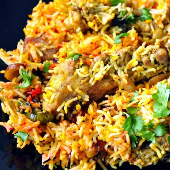 Hyderabad Chicken Briyani