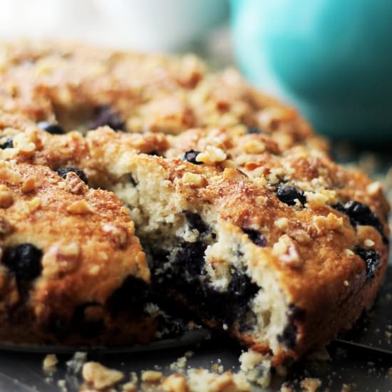 Lightened-Up Blueberry Coffee Cake