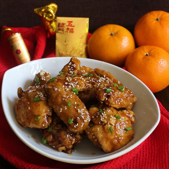 Orange Chicken Wings
