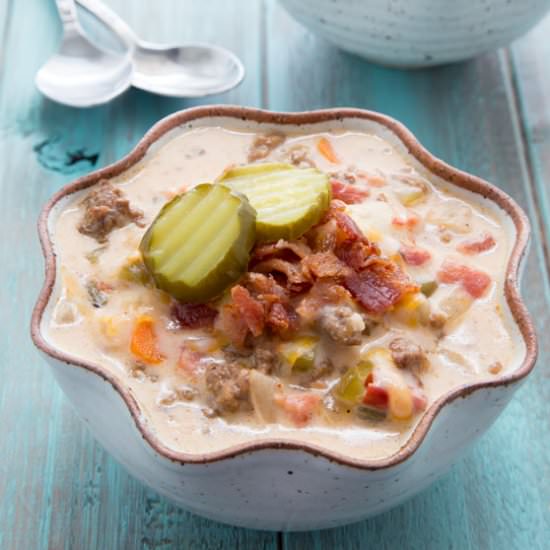 Cheeseburger soup