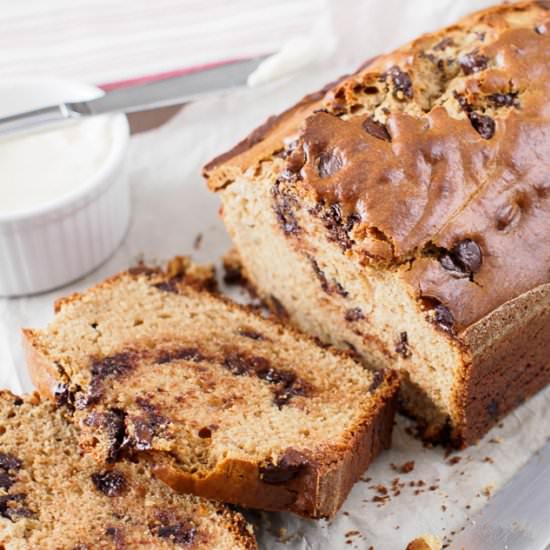 Peanut Butter & Chocolate Chip Loaf