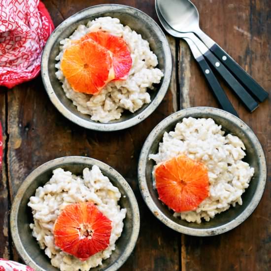 Vanilla Bean & Almond Rice Pudding