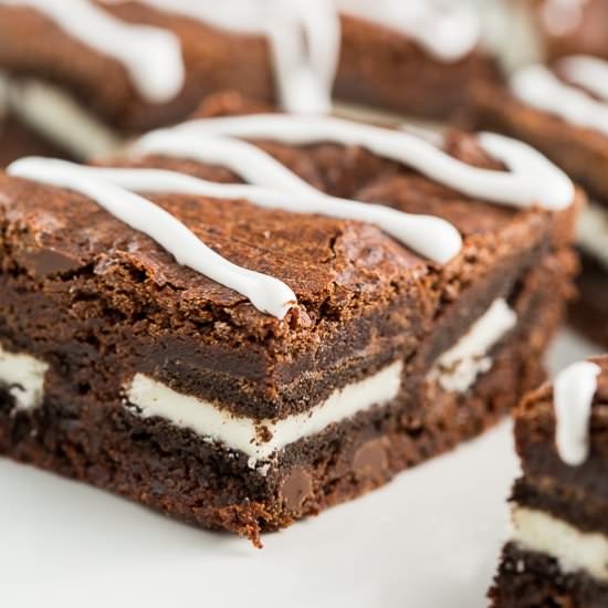 Oreo Stuffed Brownies