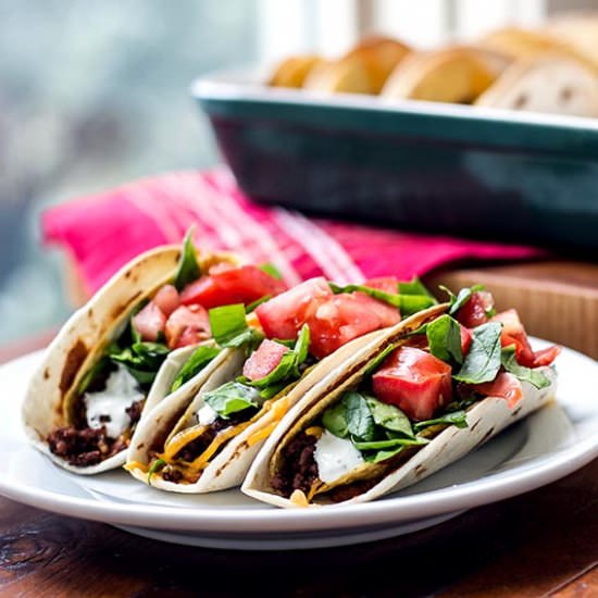 Baked Double Decker Tacos