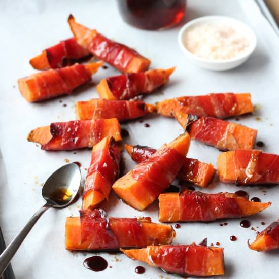 Prosciutto-Wrapped Sweet Potatoes
