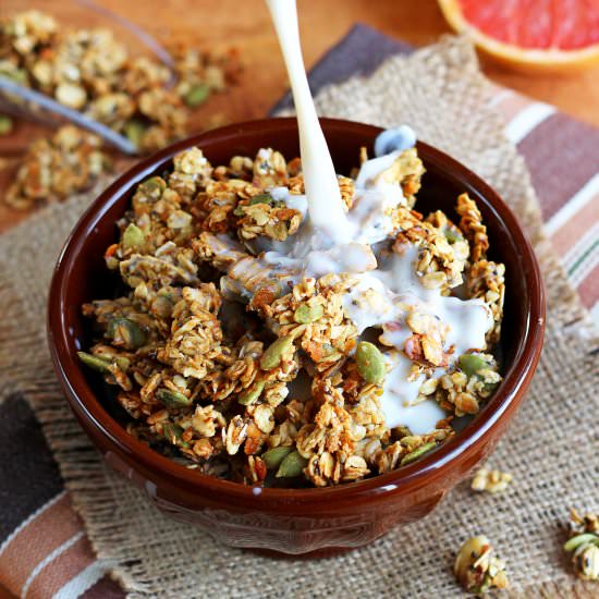 Sweet Pumpkin Seed Protein Granola