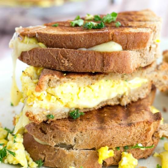 Scrambled Egg Grilled Cheese