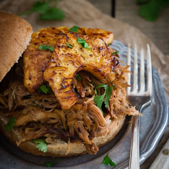 Pineapple BBQ Pork Sandwiches