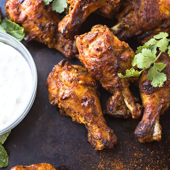 Baked Tandoori Chicken Wings