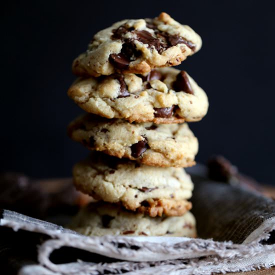Dark Chocolate Potato Chip Cookies