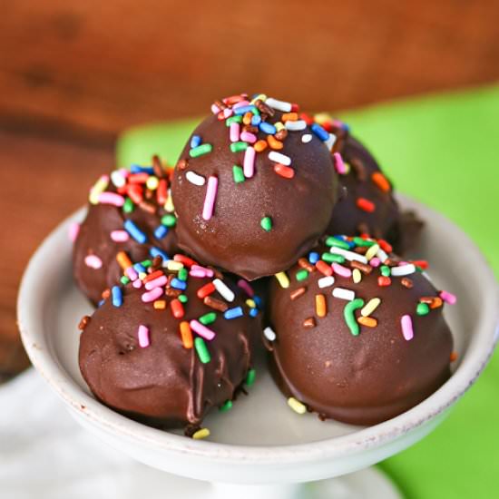 Rainbow Mint Oreo Truffles