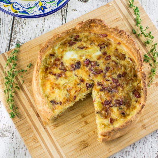 Gruyère, Bacon and Leek Quiche