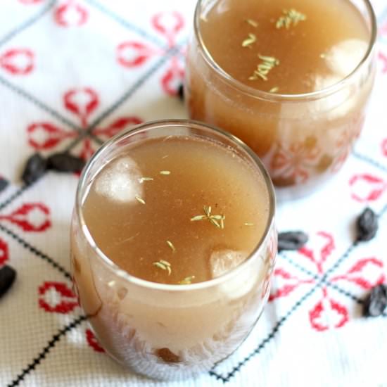 Fennel & Black Grape Juice