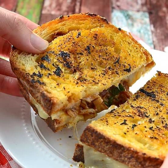 BBQ Chicken Grilled Cheese