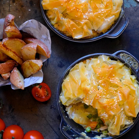 Quick Chicken Pot Pies