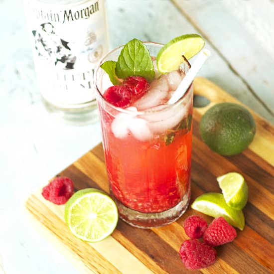 Raspberry Chocolate Mint Mojito