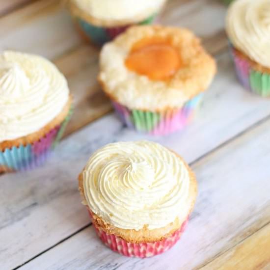 Grapefruit Angel Food Cupcakes