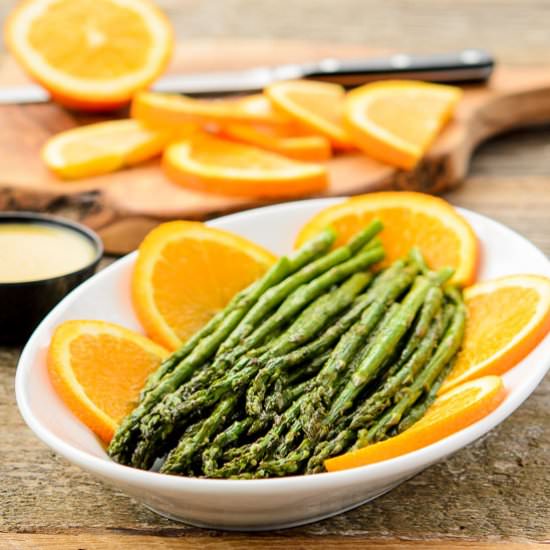 Roasted Asparagus Orange Glaze