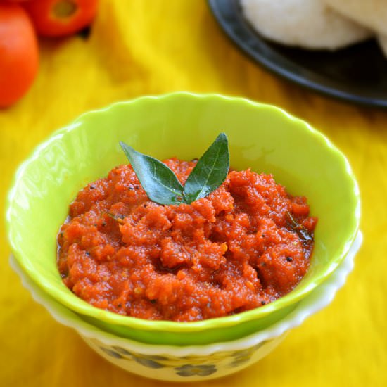 Onion tomato chutney