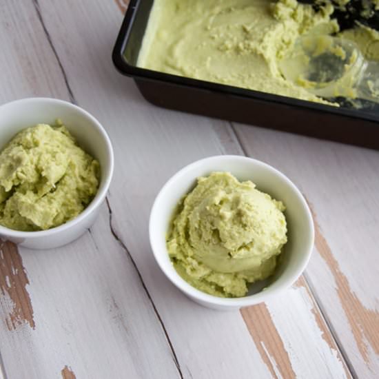 Vegan Avocado Ice Cream