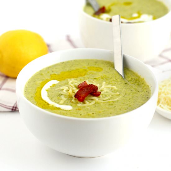 Lightened Up Broccoli Cheese Soup