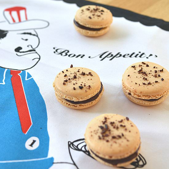 Chocolate Coffee Macarons