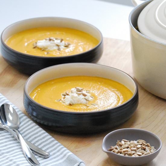 Sweet Potato and Cauliflower Soup