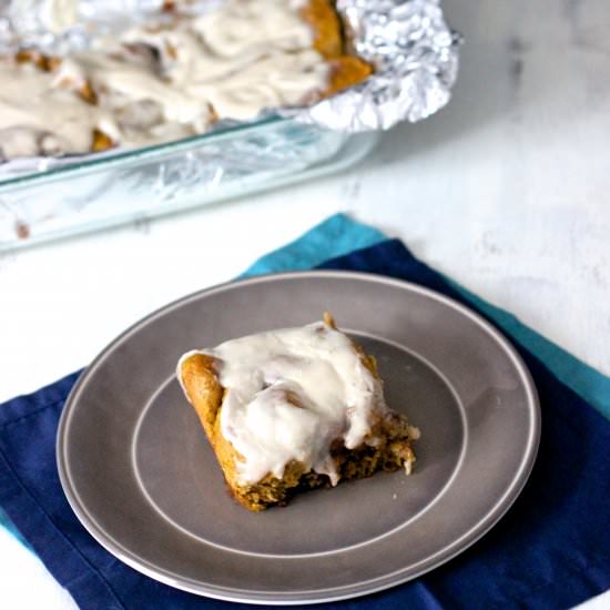 Homemade Pumpkin Cinnamon Rolls