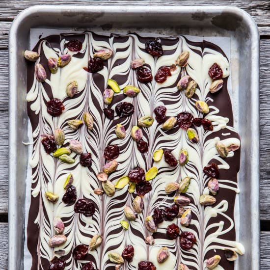 Tart Cherry Pistachio Bark