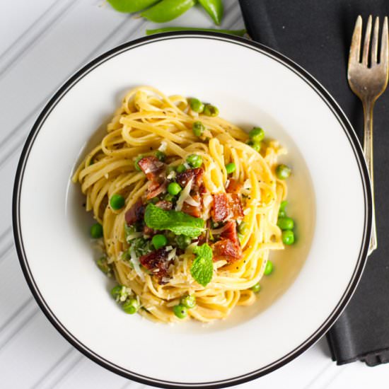 Bacon & Pea Pasta