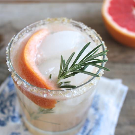 Gin, Grapefruit & Rosemary Cocktail