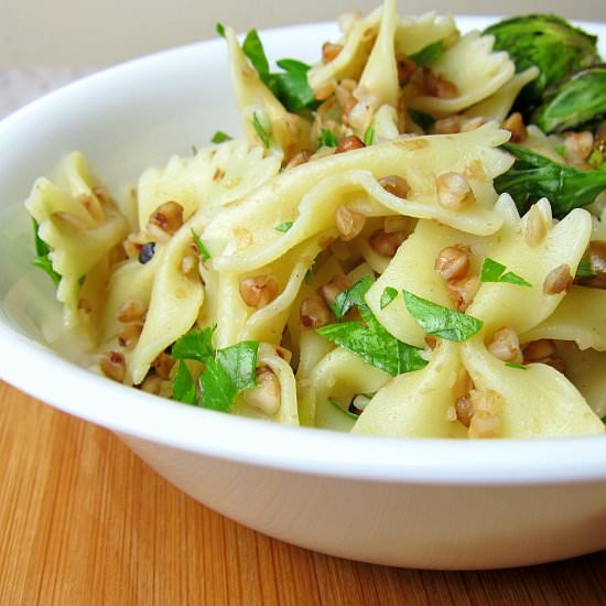 Bow Tie Pasta with Buckwheat Kasha