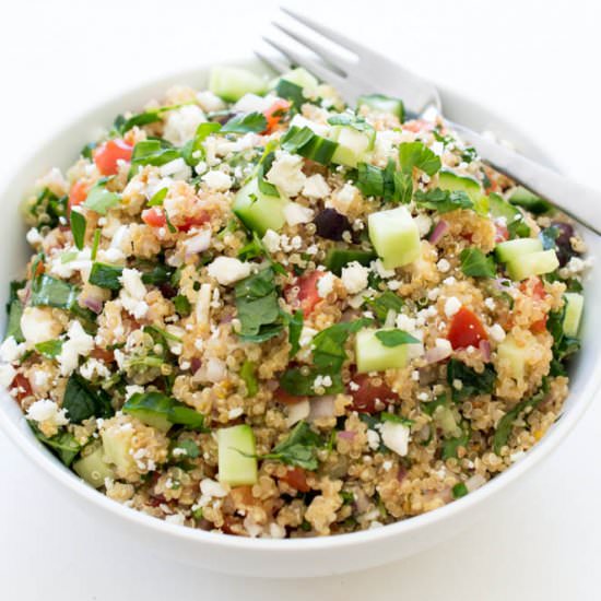 Greek Kale Quinoa Salad