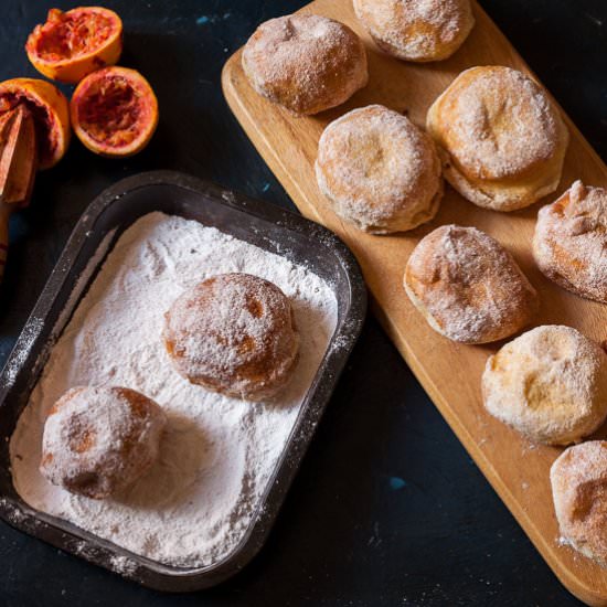 Blood Orange Cardamom Donuts
