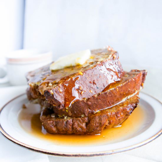 Spiced Beer Bread French Toast