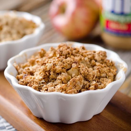 Healthy Peanut Butter Apples Crisp