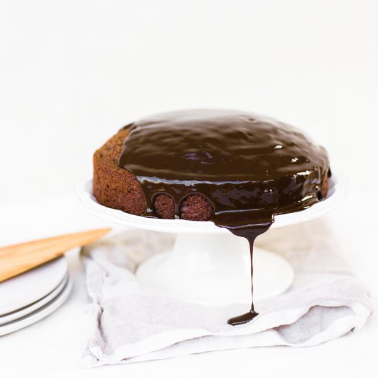 Chocolate Almond Ganache Cake
