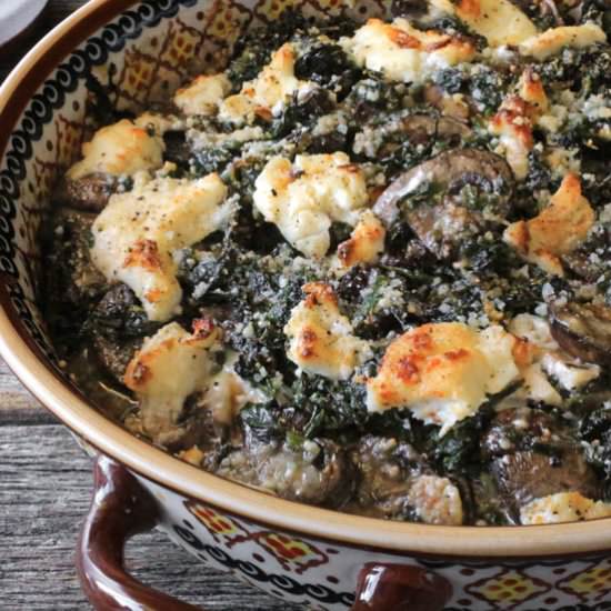 Lazy stuffed mushrooms