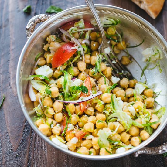 Mediterranean Chick Pea Salad