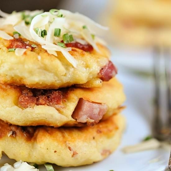 Ham and Cheese Potato Pancakes