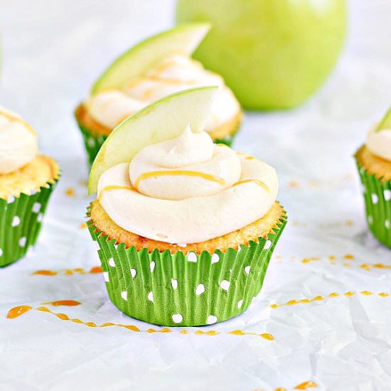 Caramel Apple Cupcakes