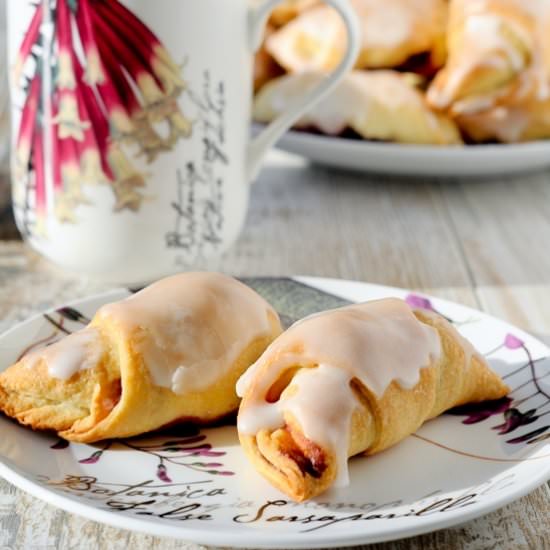 Croissants with Cherry Filling