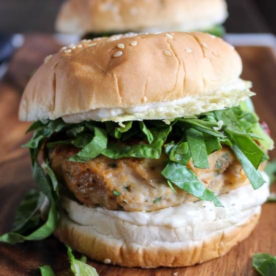 Chicken Caesar Burgers