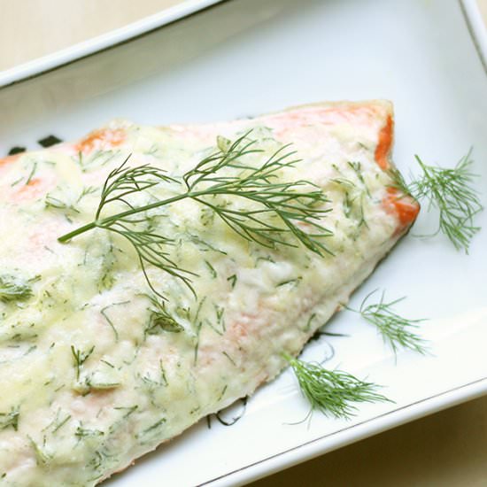 Creamy Dill & Garlic Salmon