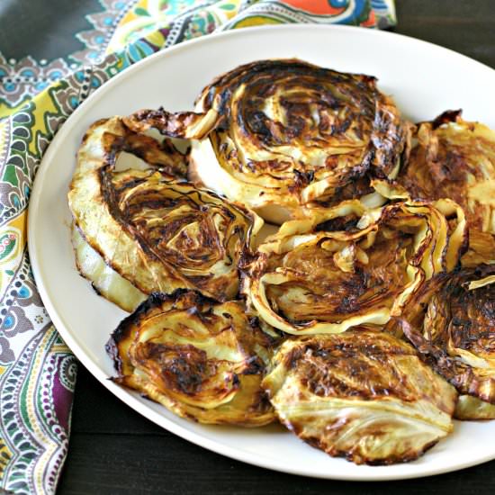 Indian Spiced Roasted Cabbage Steak