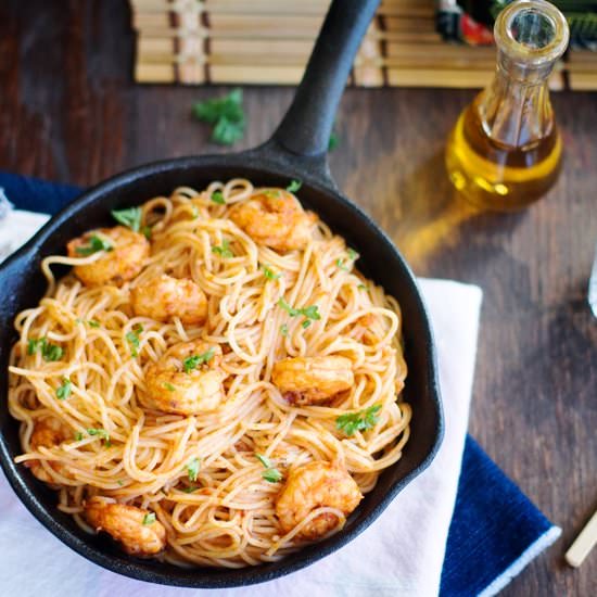 Marinated Spicy Shrimp Scampi