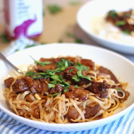 Thai-ish Beef Stroganoff