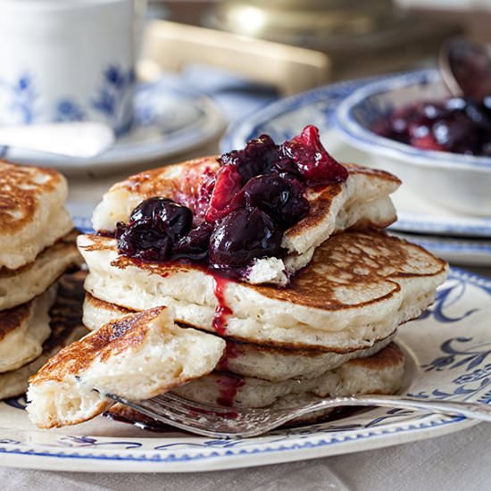 Honey Yeast Blini (Pancakes)