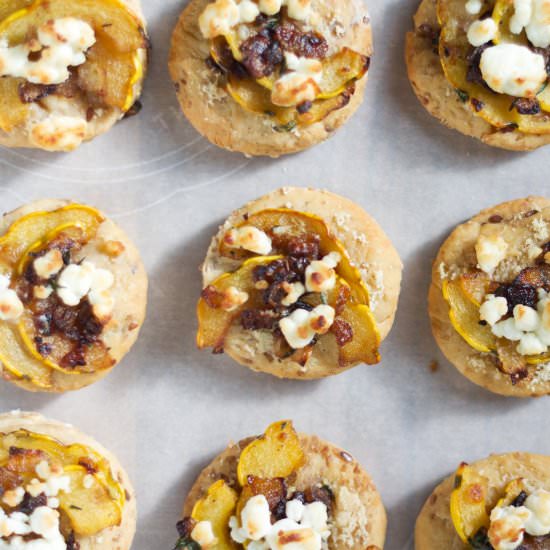Mini Flatbreads with Squash