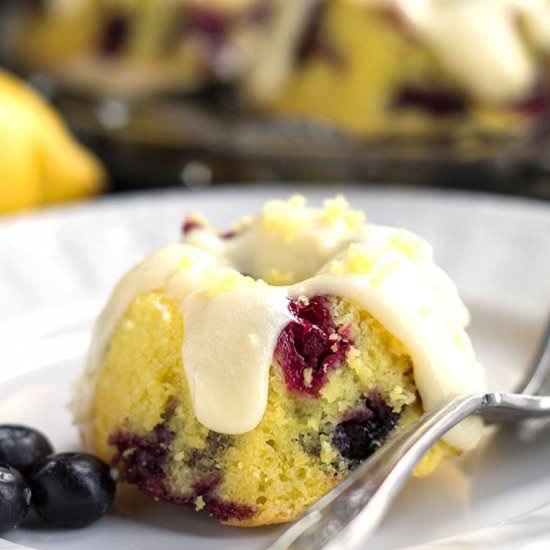 Lemon Blueberry Cakes